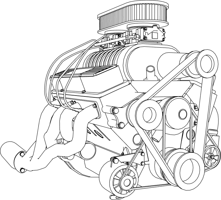 PSI engine technical illustration