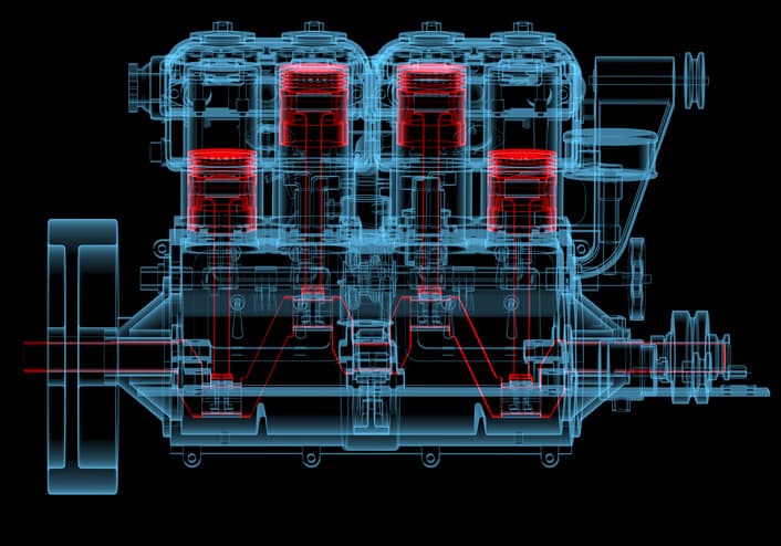 PSI engine technical illustration