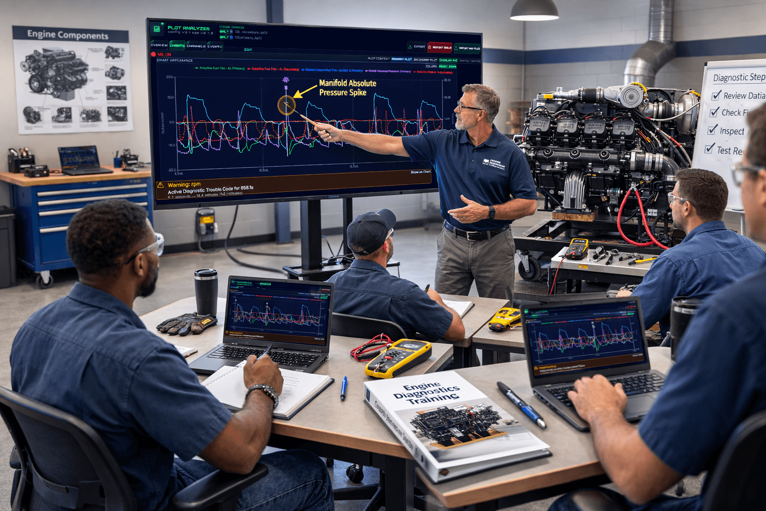 PSI diagnostics class in session